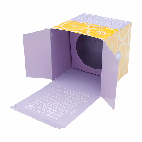 Customized Cosmetic Paper Box Two Colors Outside and Inside Printing Paper Card Soap Shampoo Daily Necessities Packing Box