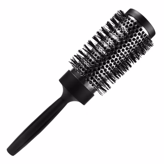 Plástico profissional redondo salão de beleza ferramentas estilo cabelo cerâmica barril javali escova de cabelo cerdas de náilon